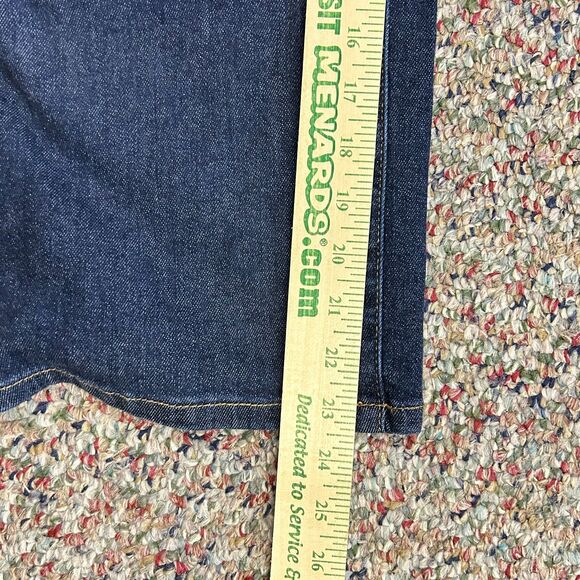 Judy Blue High Waist Dark Wash Tummy Control Wide Leg Crop Jeans Size 13/31 - Picture 13 of 14